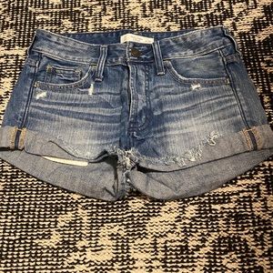 Abercrombie & Fitch Distressed Jean Shorts